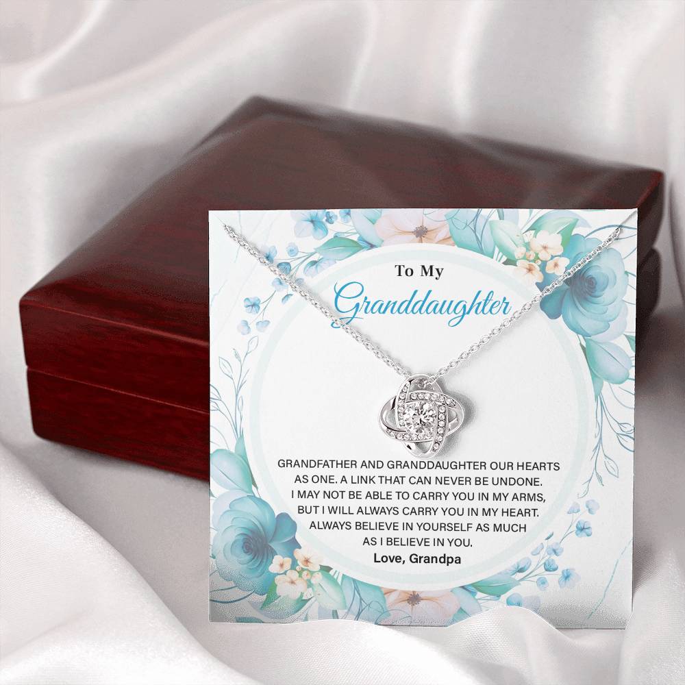 Granddaughter Necklace from Grandpa – Keepsake Gift Box