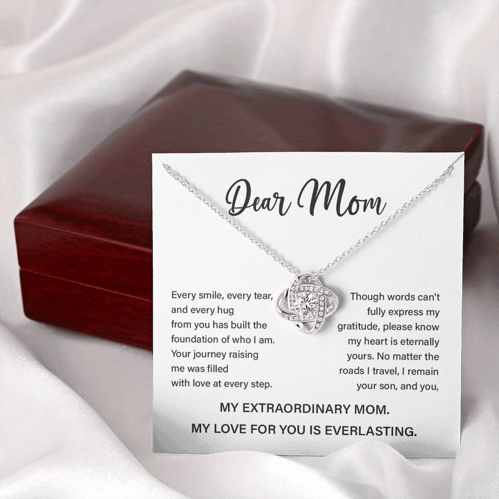 Necklace with Everlasting Love Message for Mom