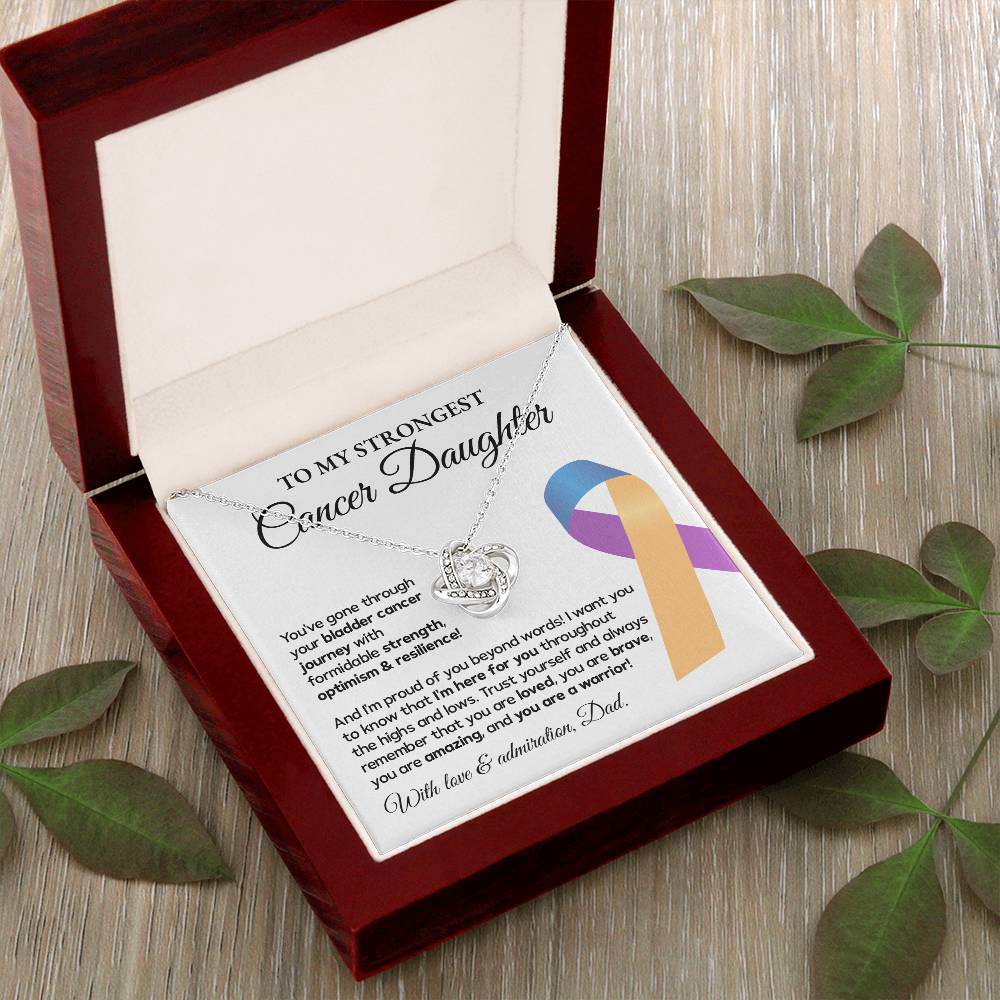 Bladder Cancer Daughter Gift from Dad – Message Card