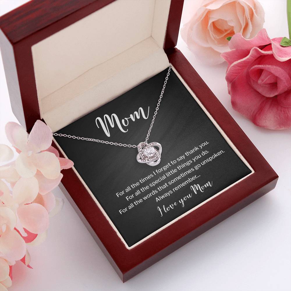 Necklace for Mom With Heartfelt Message & Elegant Box