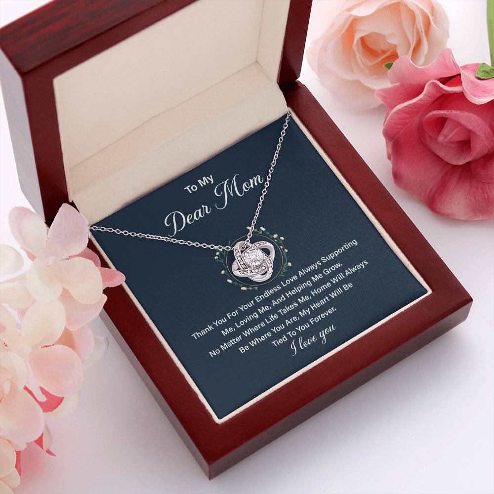 Necklace Gift for Mom from Daughter with Loving Message