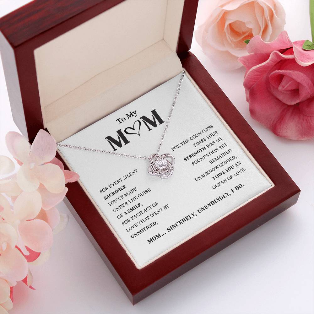 Necklace Gift for Mom with Heartfelt Appreciation Note