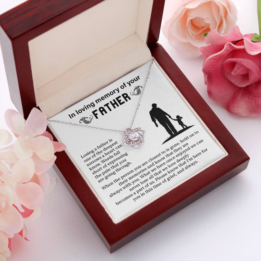 In Loving Memory Of Your Father Memorial Necklace Gift Sentimental Jewelry For Loss Of Father Emotional Keepsake For Remembrance Jewelry Gift For Memorial Special Gift For Grieving Family Unique Gift For Remembrance Emotional Connection Necklace