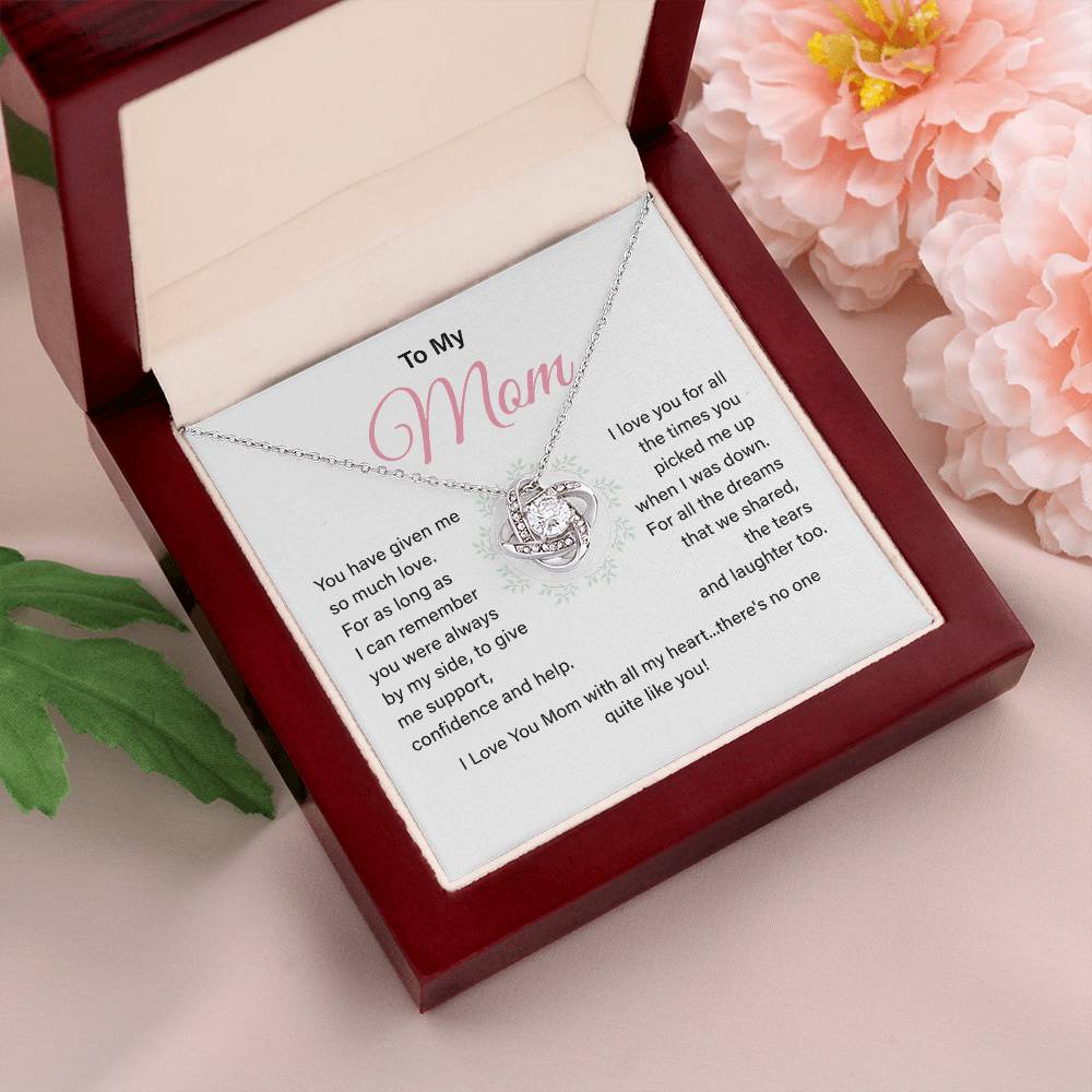Mom Necklace Gift From Child With Heartfelt Message Card