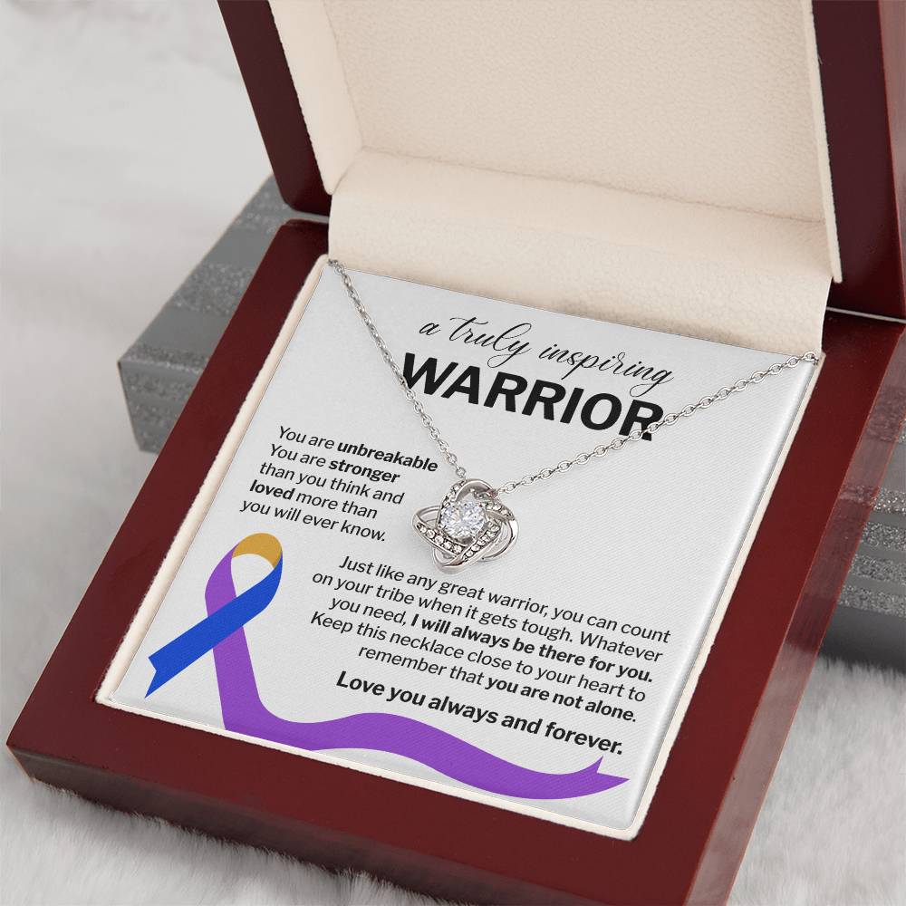 Inspiring Warrior Necklace Gift with Message Card