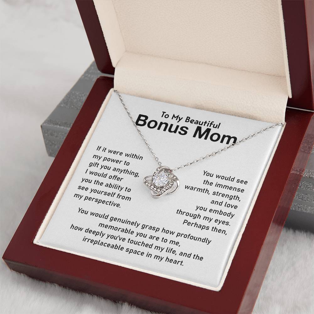 Bonus Mom Jewelry Gift With Emotional Message Card
