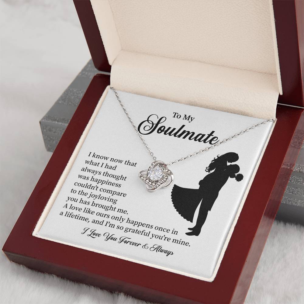 Soulmate Necklace – Gift for Wife or Girlfriend with Romantic Message