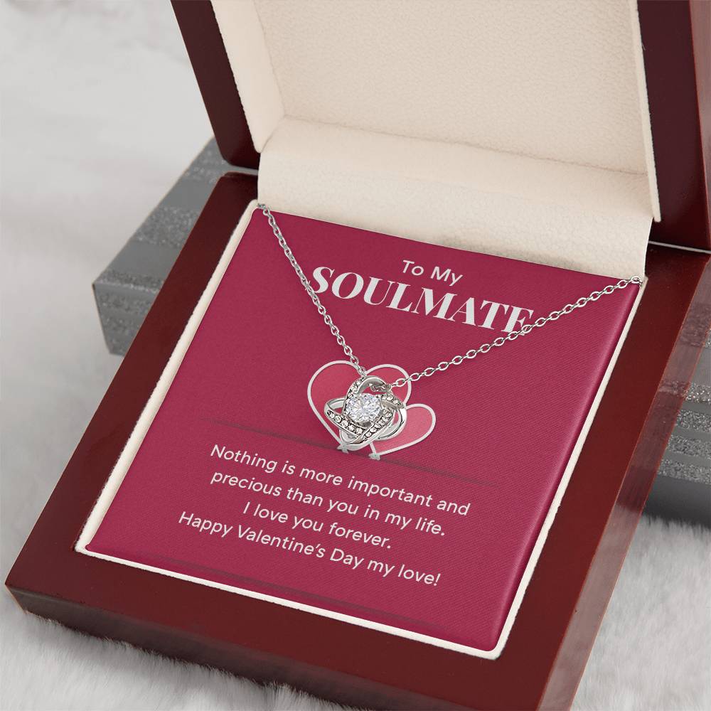 Soulmate Valentine's Necklace Gift with Gift Box