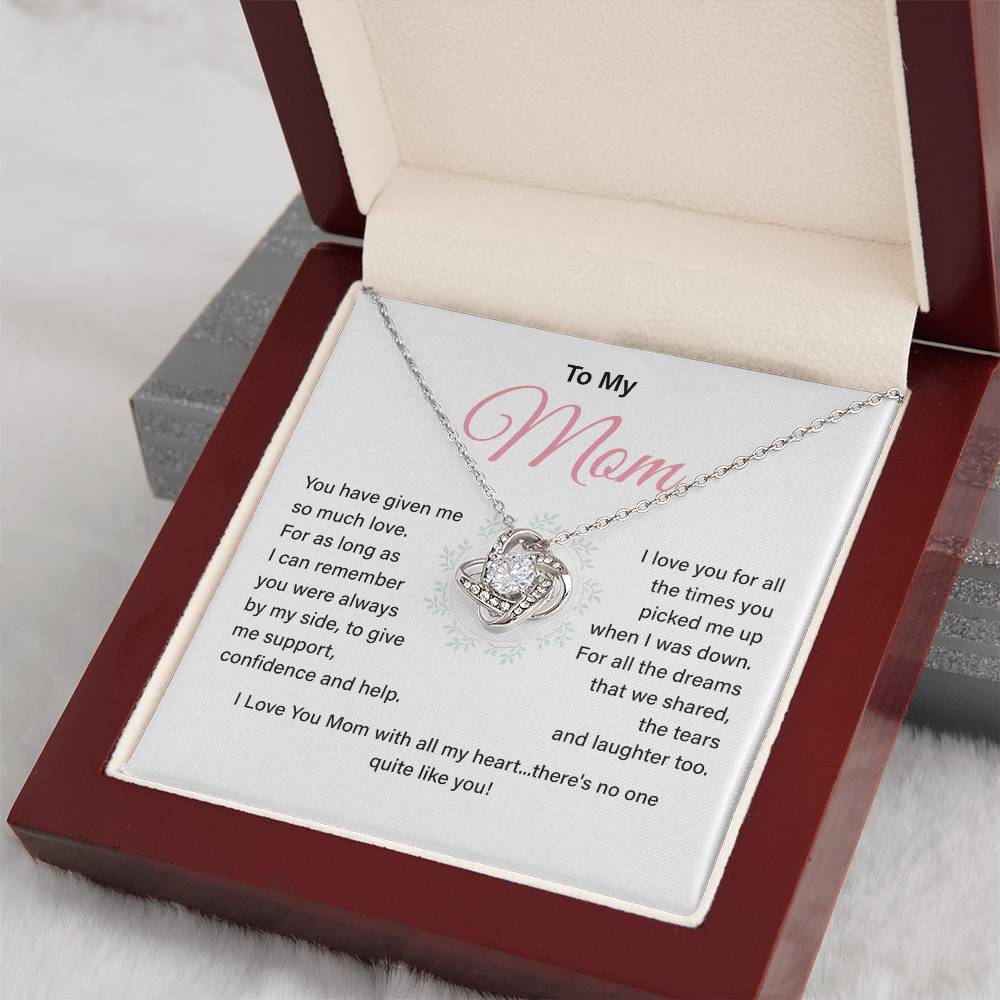 Mom Necklace Gift From Child With Heartfelt Message Card