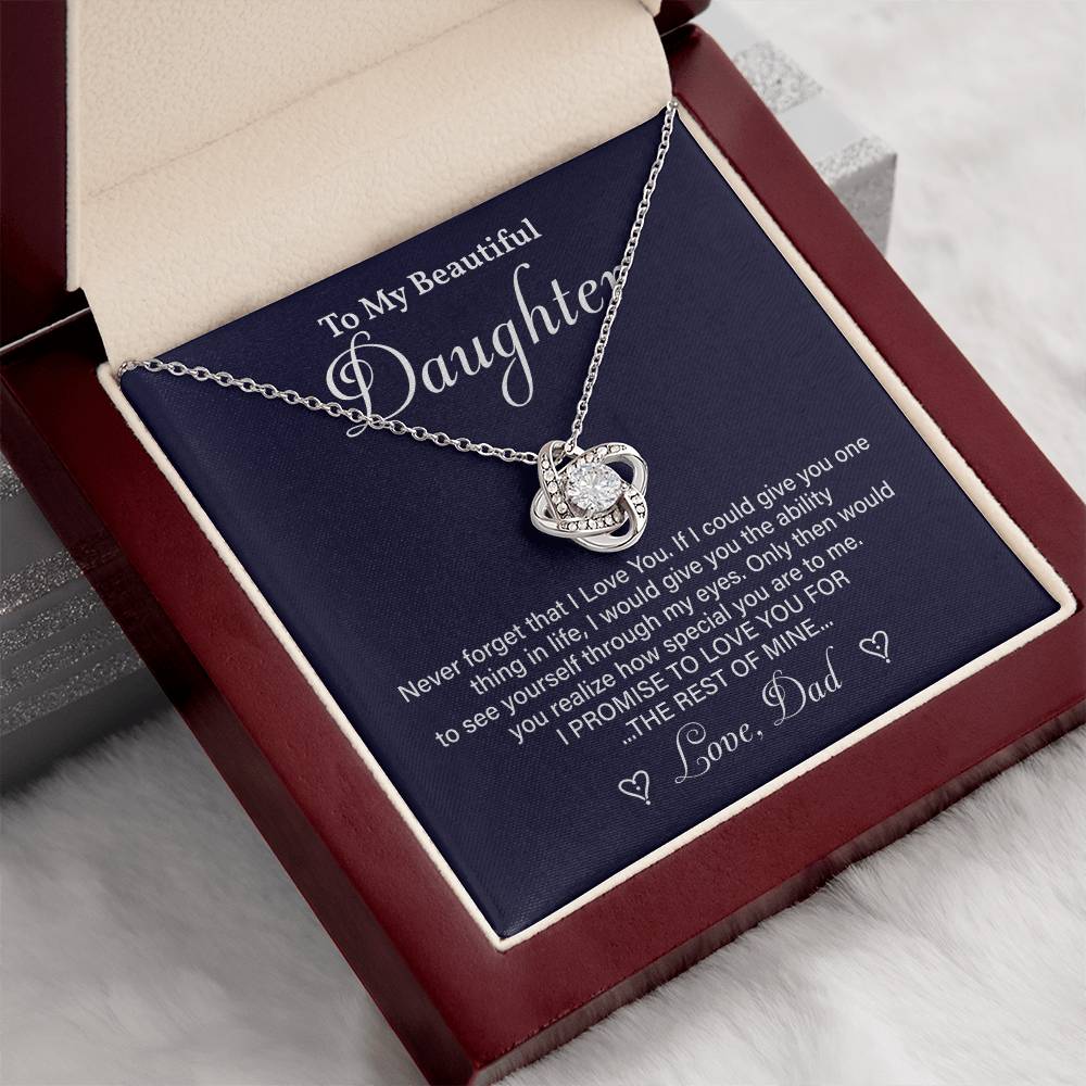 Daughter Necklace Gift from Dad – Special Message of Love