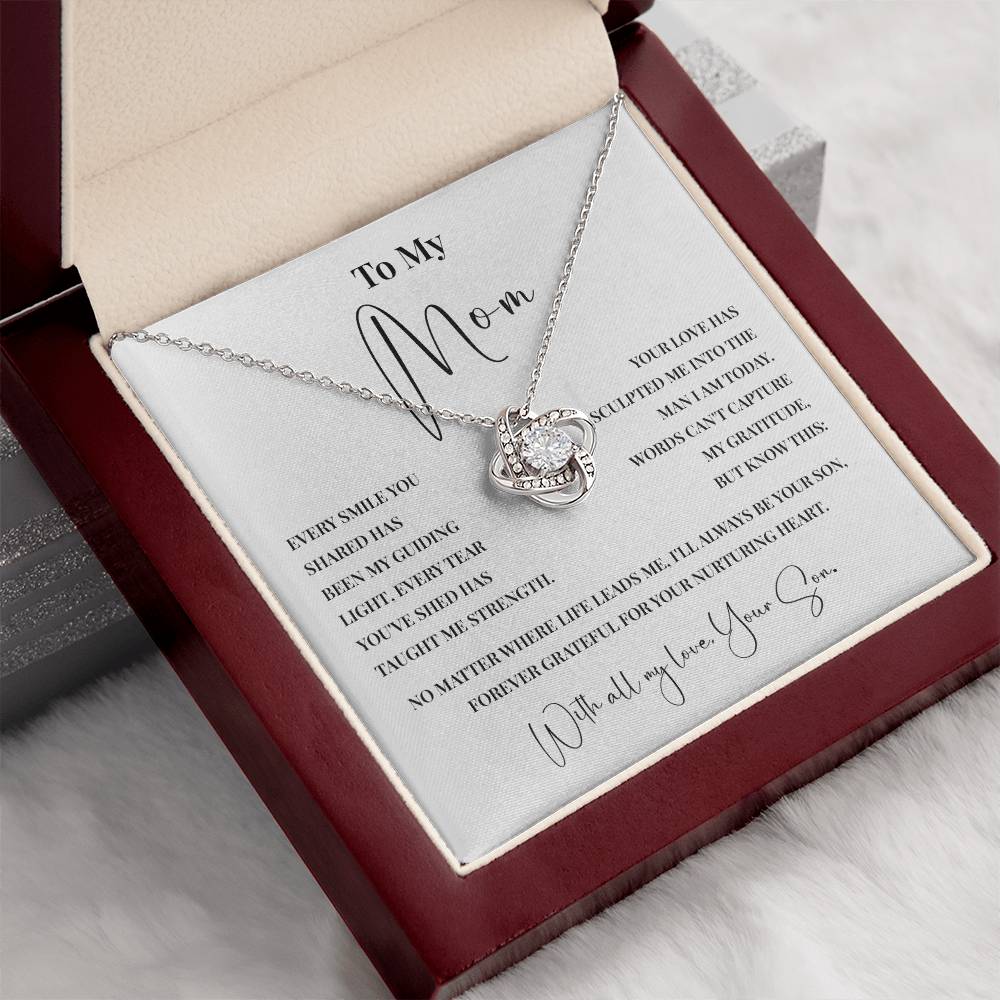 Meaningful Necklace for Mom from Son with Message Card