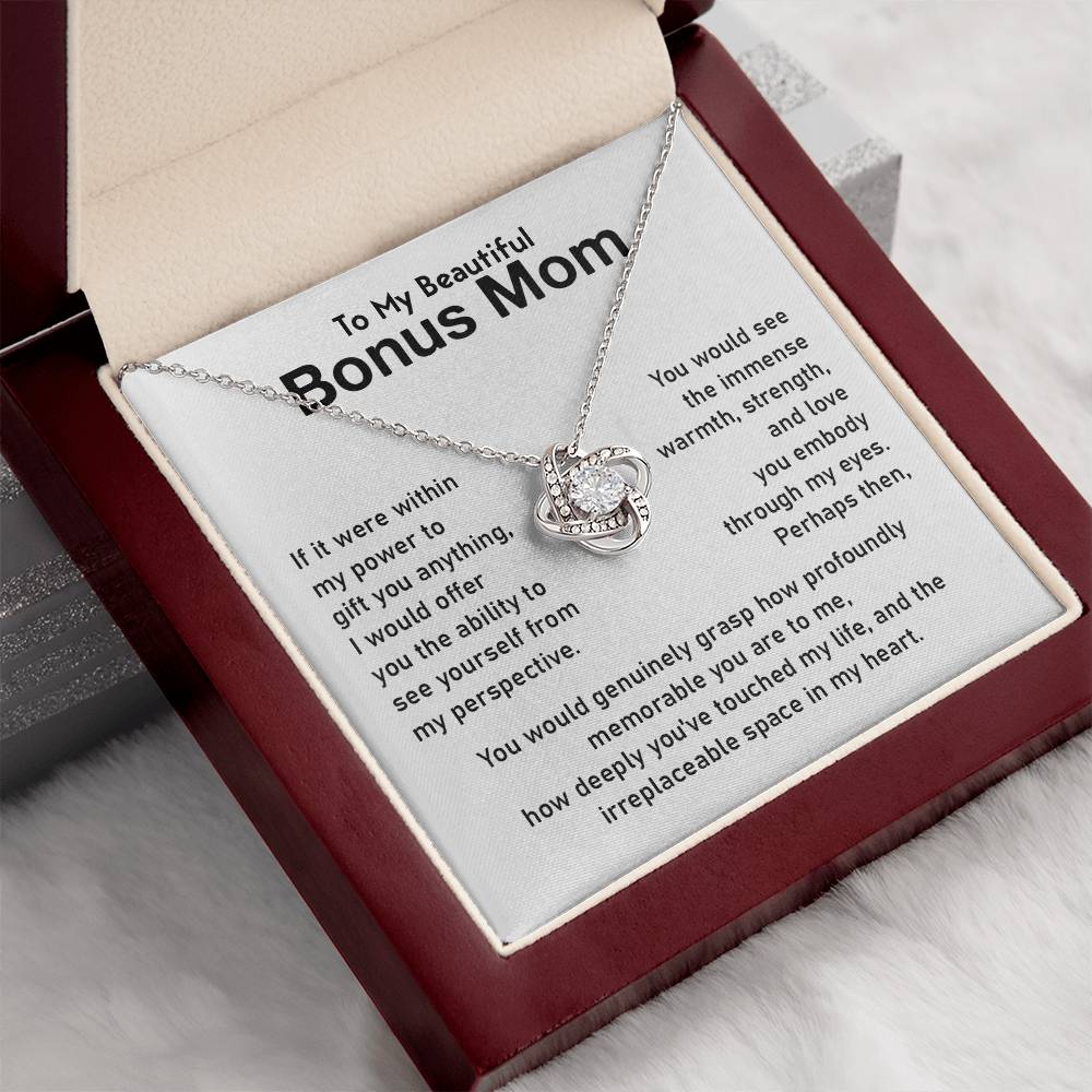 Bonus Mom Jewelry Gift With Emotional Message Card