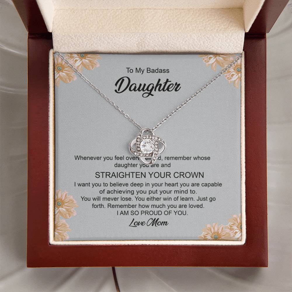 Badass Daughter Gift from Mom Necklace
