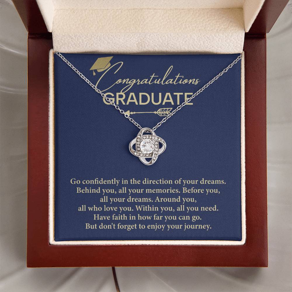 Graduation Necklace Gift For Women With Message Card
