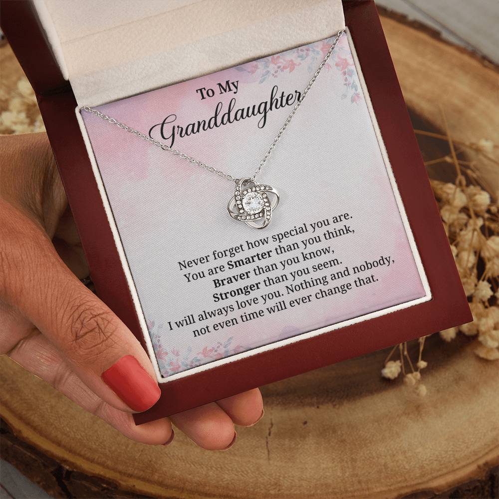 Granddaughter Necklace Gift With Empowering Message