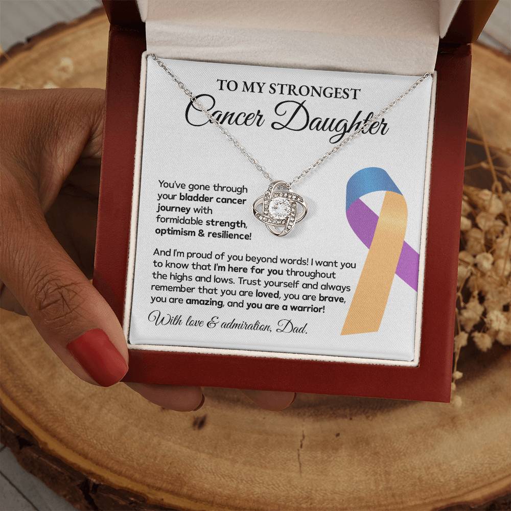 Bladder Cancer Daughter Gift from Dad – Message Card