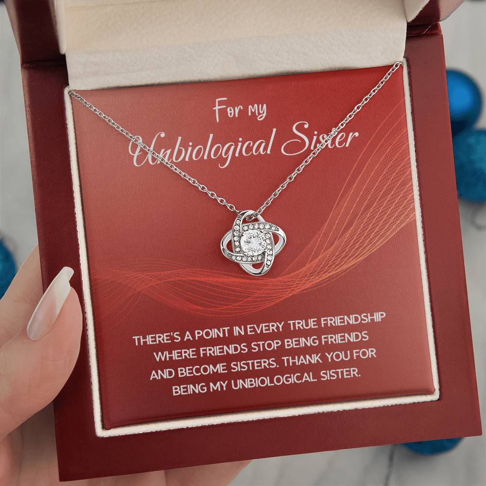 Best Friend Necklace Gift – For My Unbiological Sister
