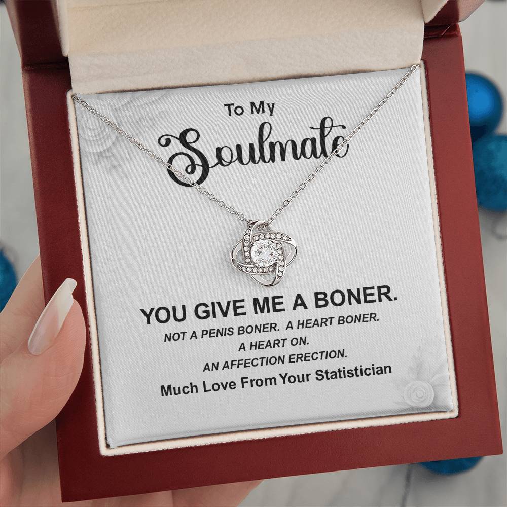 Funny Gift for Soulmate Necklace from Statistician