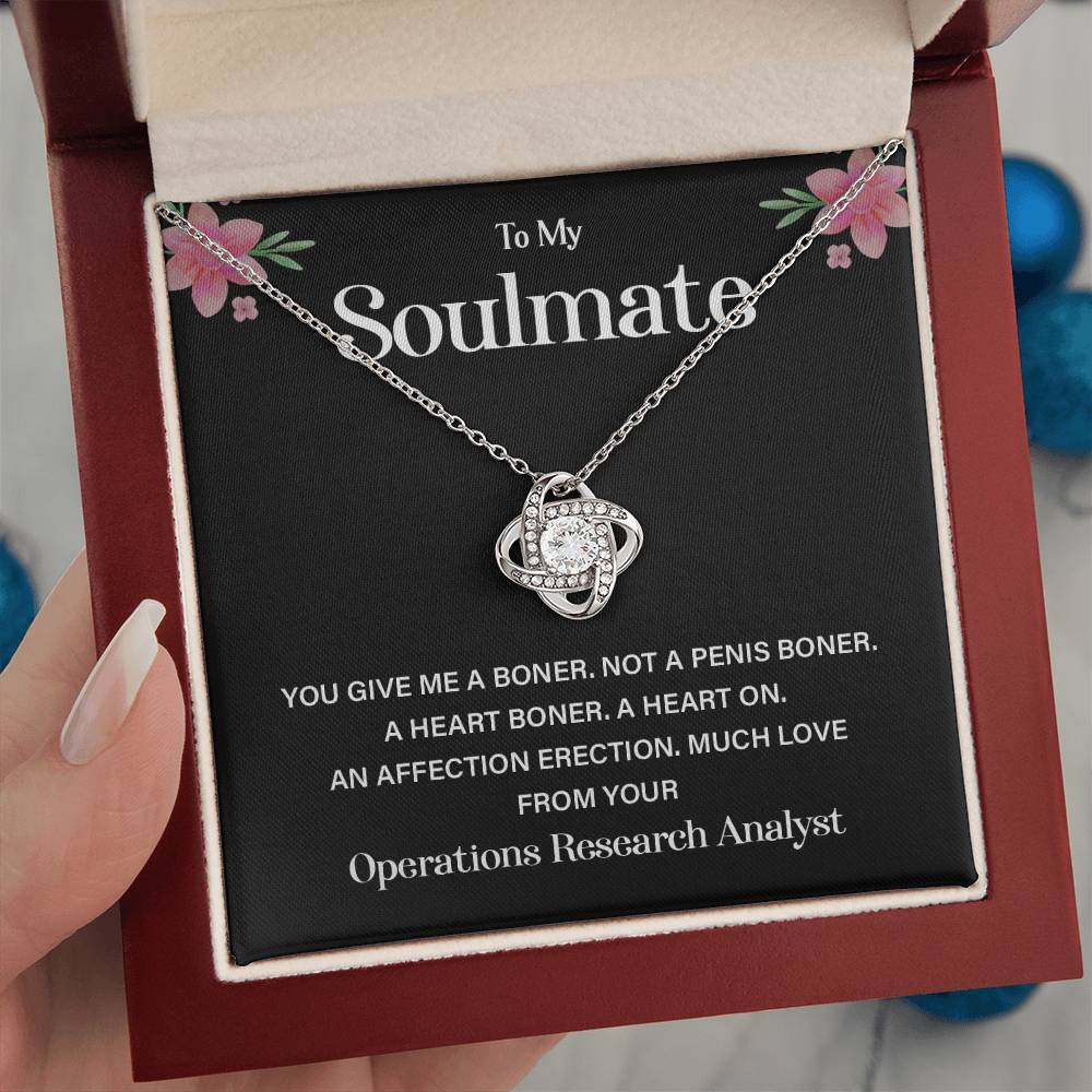 Funny Gift from Analyst to Soulmate Necklace Box