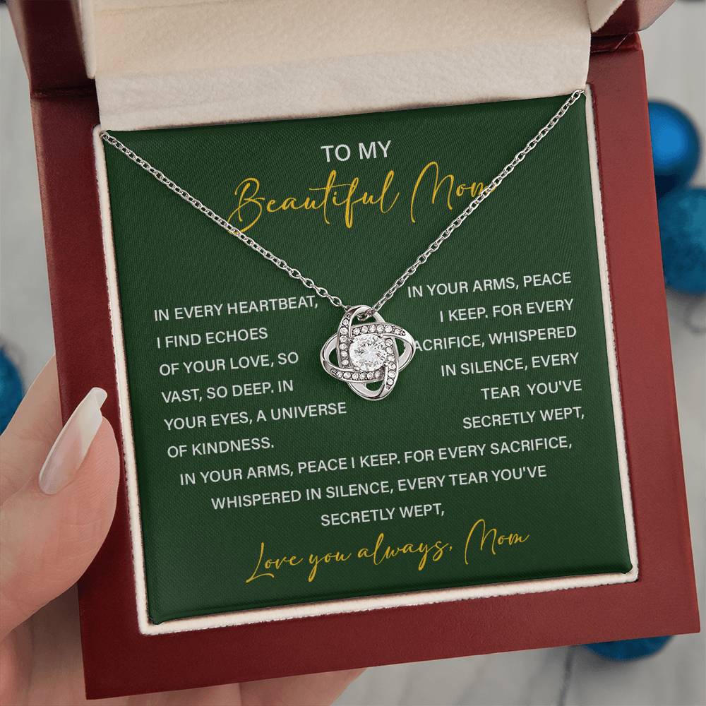 Necklace For Mom From Children With Meaningful Gift Box