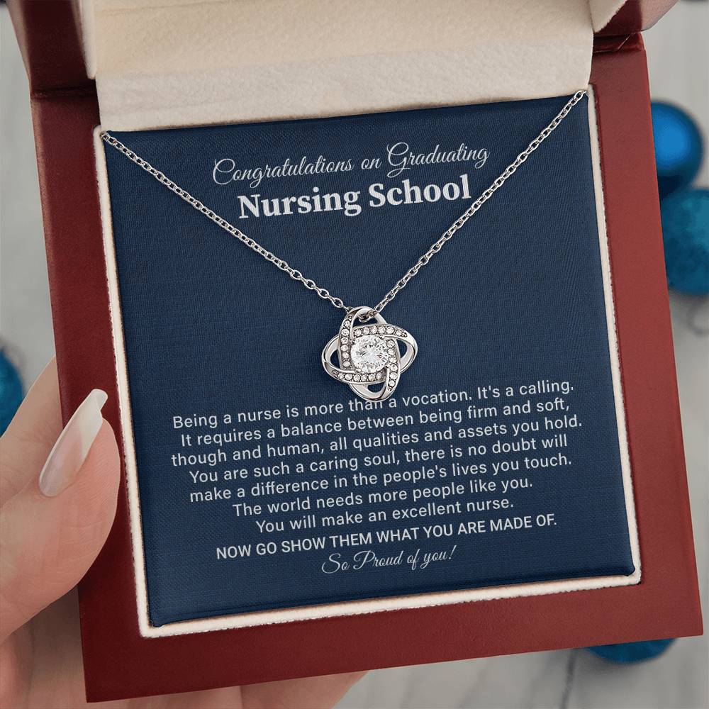 Nursing School Graduation Necklace Gift With Amazing Box