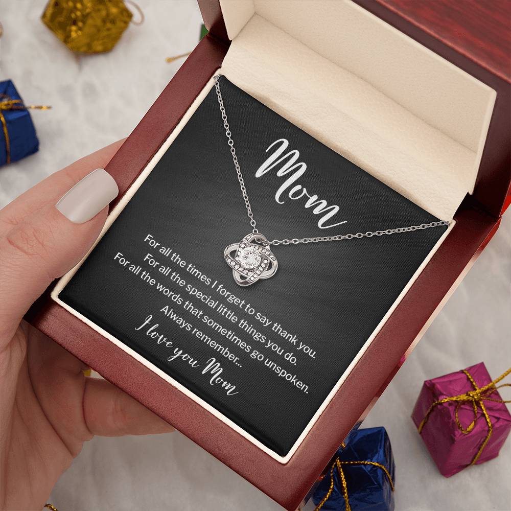 Necklace for Mom With Heartfelt Message & Elegant Box