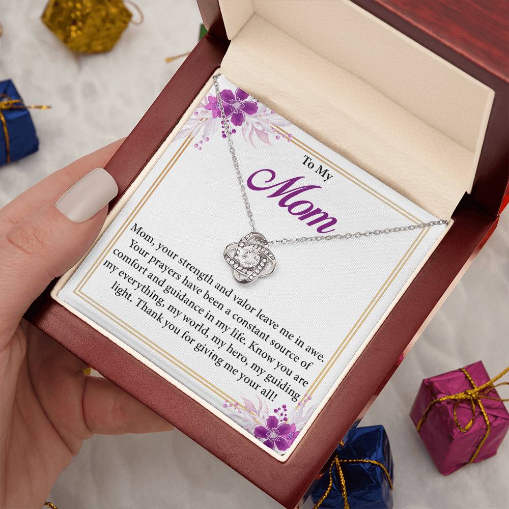Mom Necklace Gift for Prayerful Mother – Gift Box
