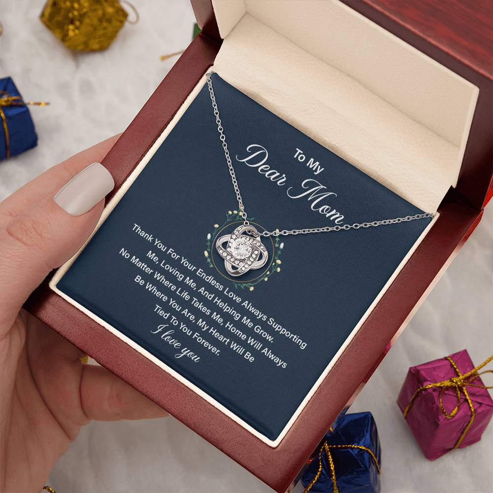 Necklace Gift for Mom from Daughter with Loving Message