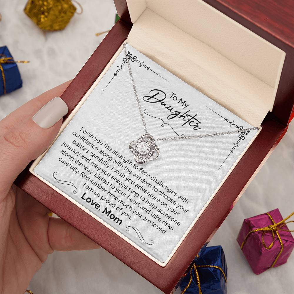 Daughter Gift from Mom – Strength & Wisdom Necklace