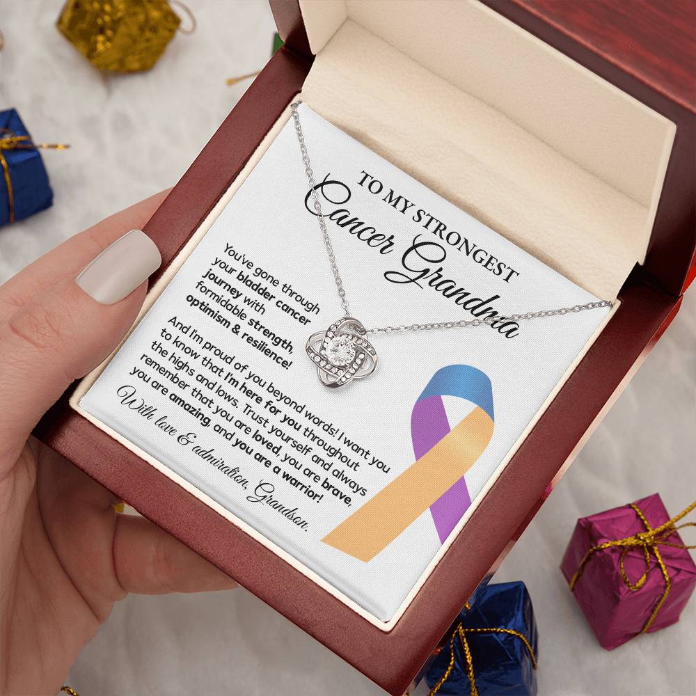 Bladder Cancer Grandma Gift from Grandson – Message Card