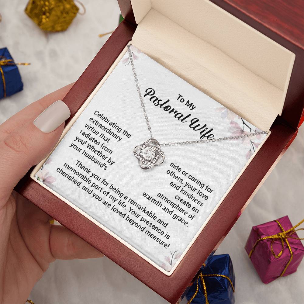 Christian Gift for Pastor’s Wife – Love Knot Necklace