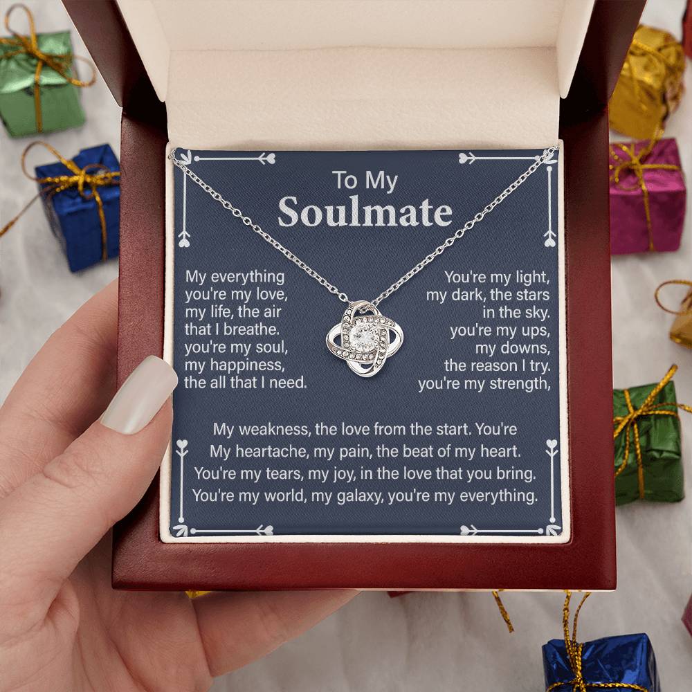 Soulmate Gift Necklace for Partner – with Message Card