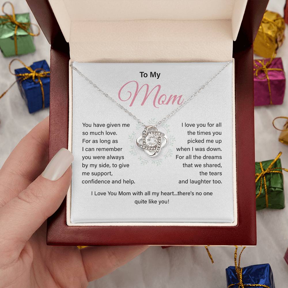 Mom Necklace Gift From Child With Heartfelt Message Card