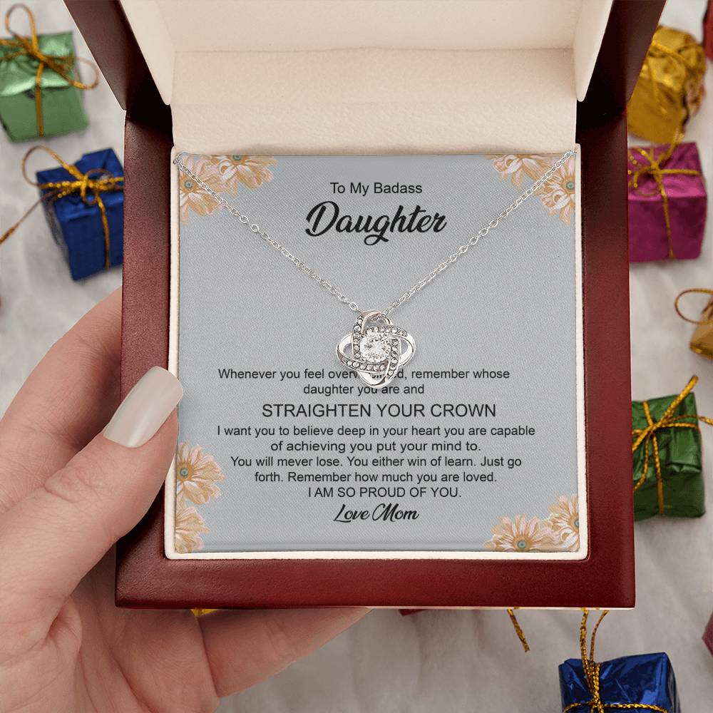 Badass Daughter Gift from Mom Necklace