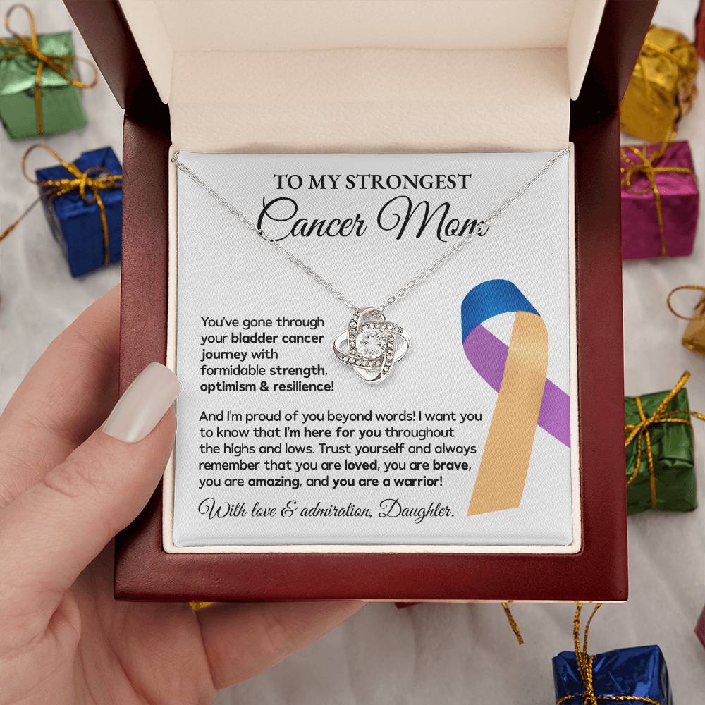 Bladder Cancer Mom Necklace Gift from Daughter