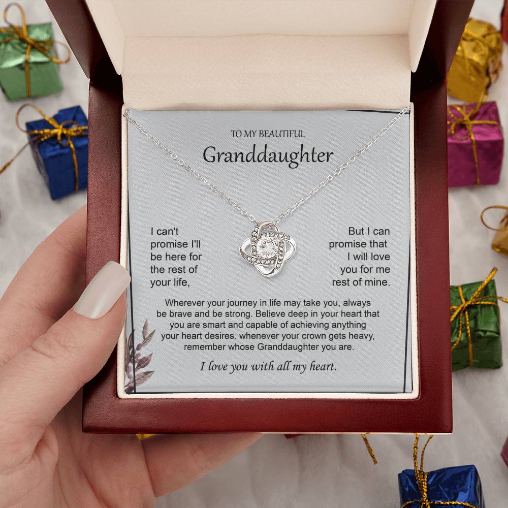 Granddaughter Necklace from Grandma with Message Card