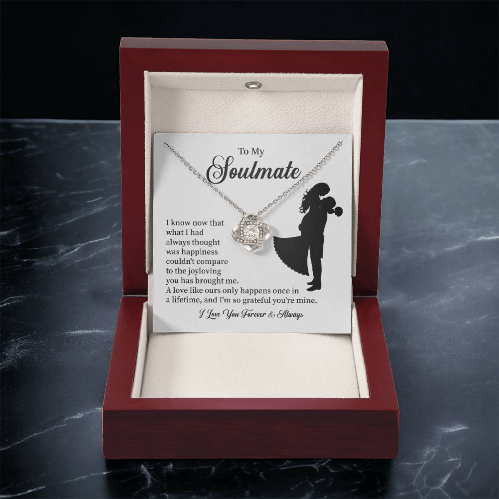 Soulmate Necklace – Gift for Wife or Girlfriend with Romantic Message