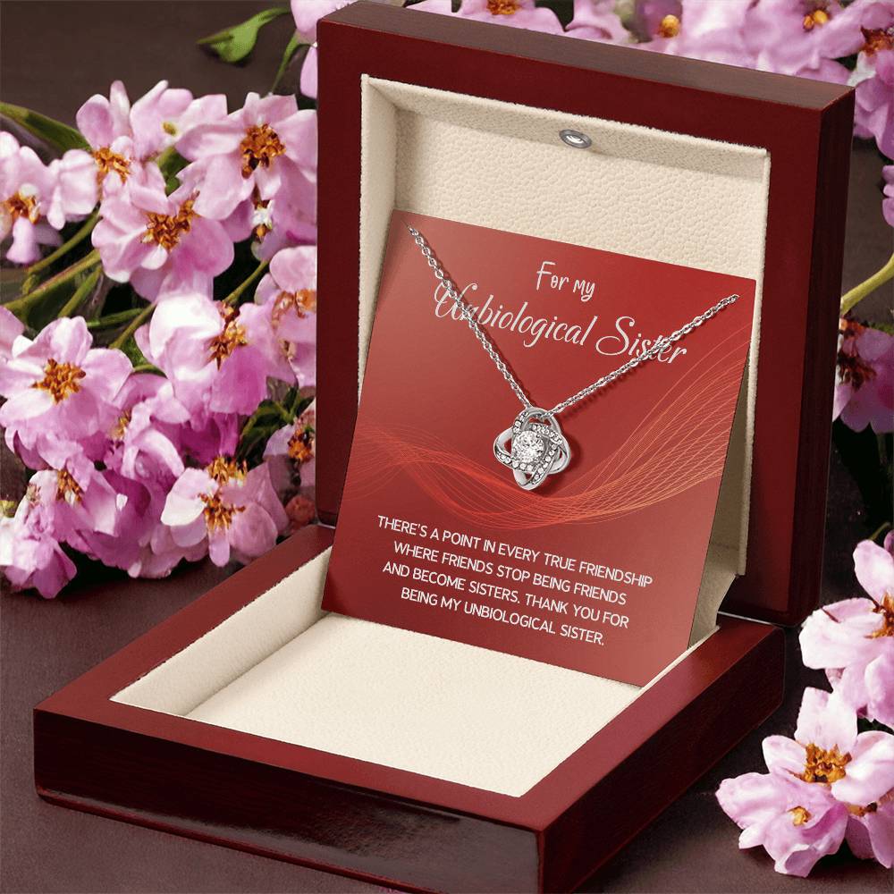 Best Friend Necklace Gift – For My Unbiological Sister