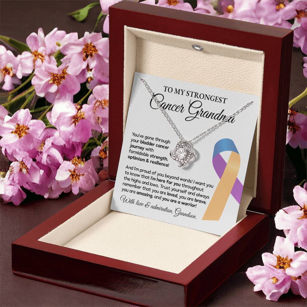 Bladder Cancer Grandma Gift from Grandson – Message Card