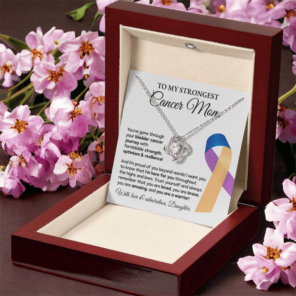 Bladder Cancer Mom Necklace Gift from Daughter