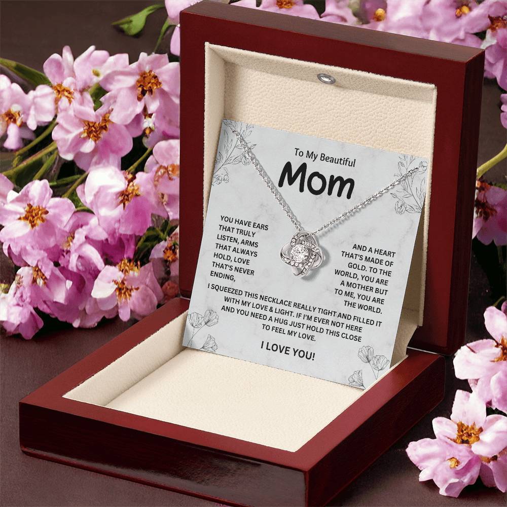 Necklace Gift for Mom from Daughter – Gift Box Included