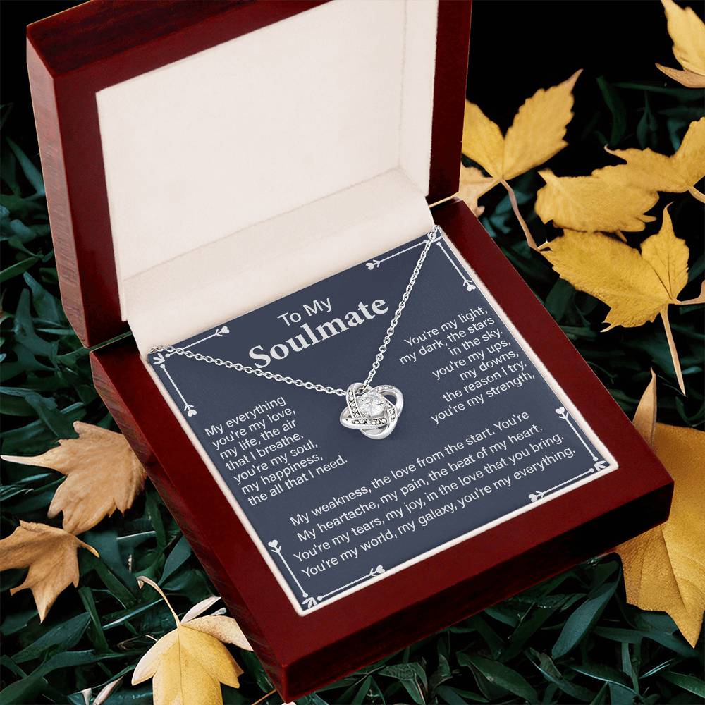 Soulmate Gift Necklace for Partner – with Message Card
