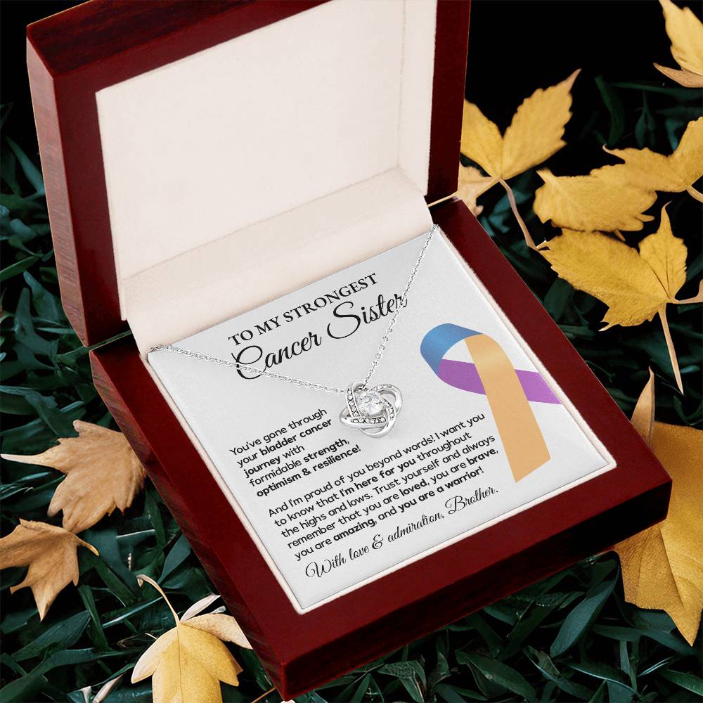 Bladder Cancer Sister Gift from Brother – Message Card