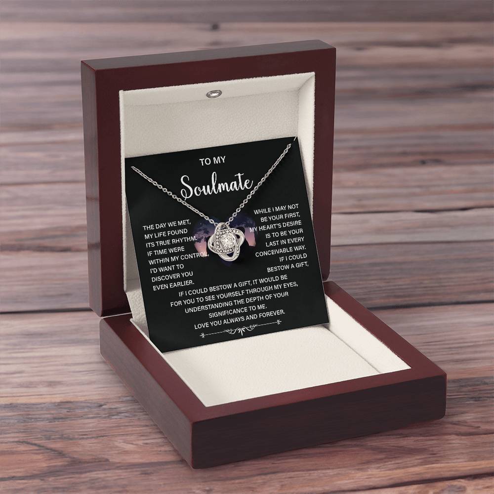 Soulmate Necklace Gift – Love You Always & Forever