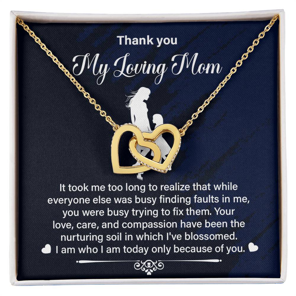 Thank You Mom Gift from Daughter With Necklace Box