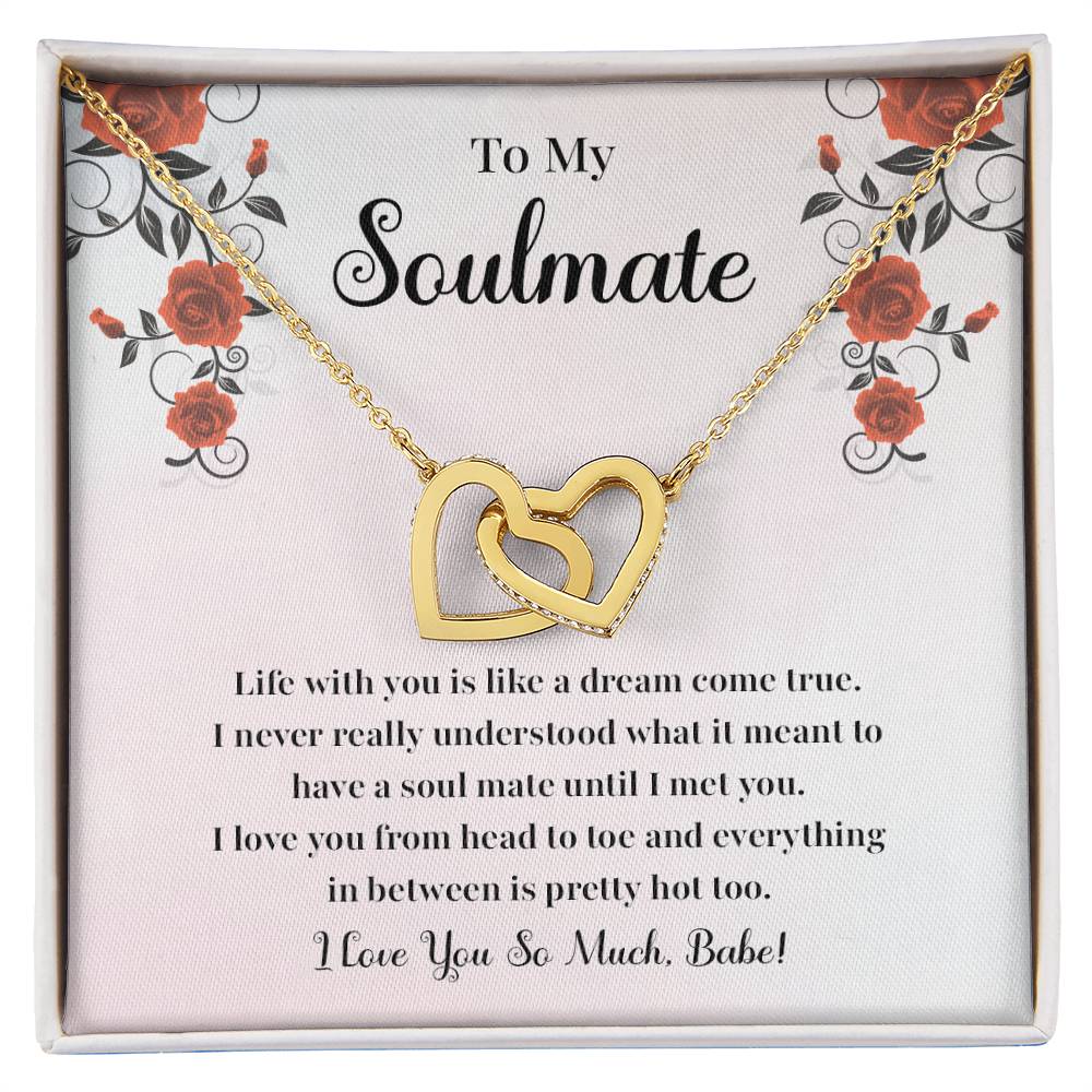 Soulmate Necklace Gift for Her with Jewelry Box