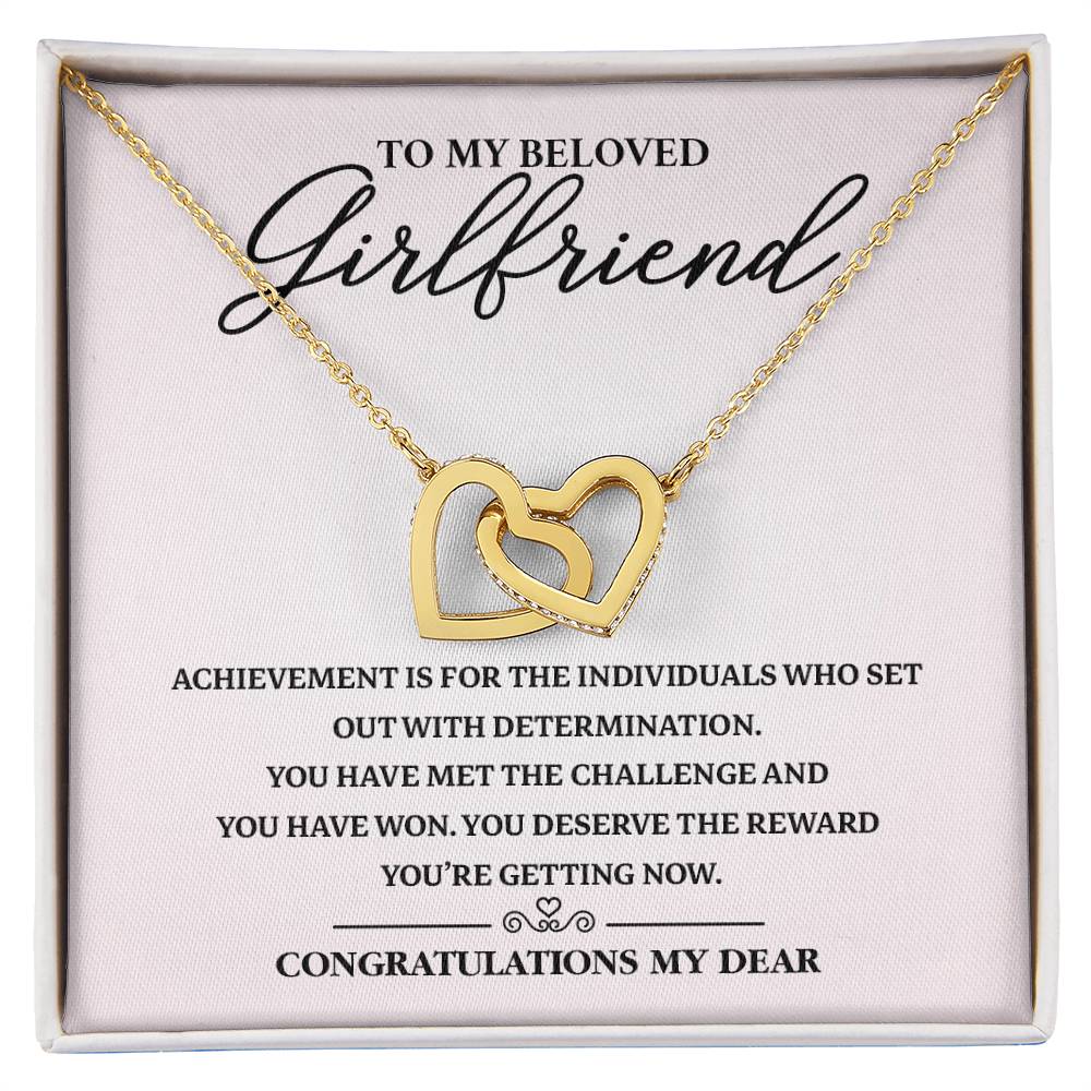 Graduation Necklace Gift for Girlfriend with Card