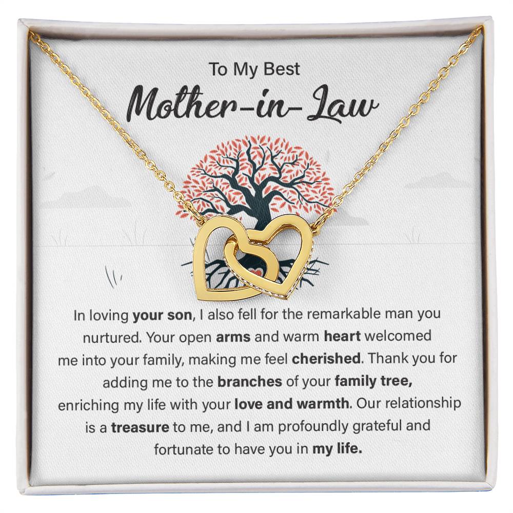 Gift for Mother-in-Law from Bride with Family Tree Card