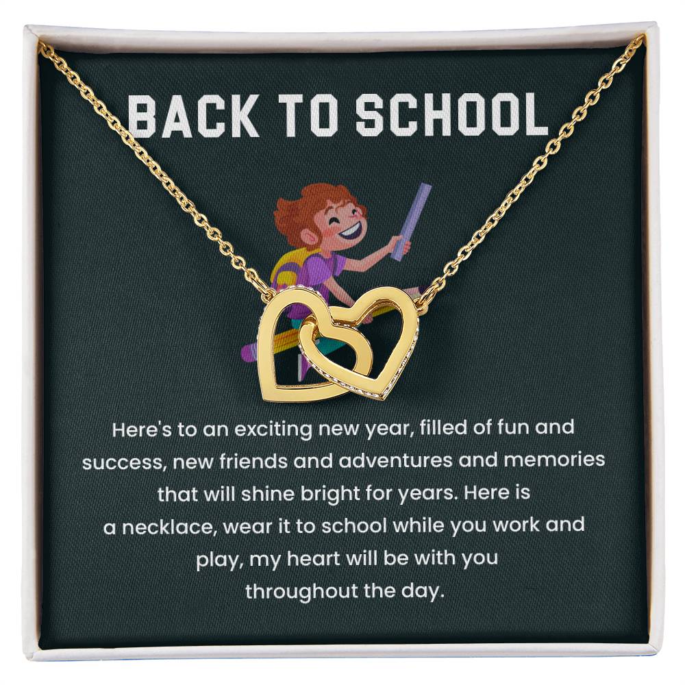 Back to School Necklace Gift for Kids – Sentimental Message Card