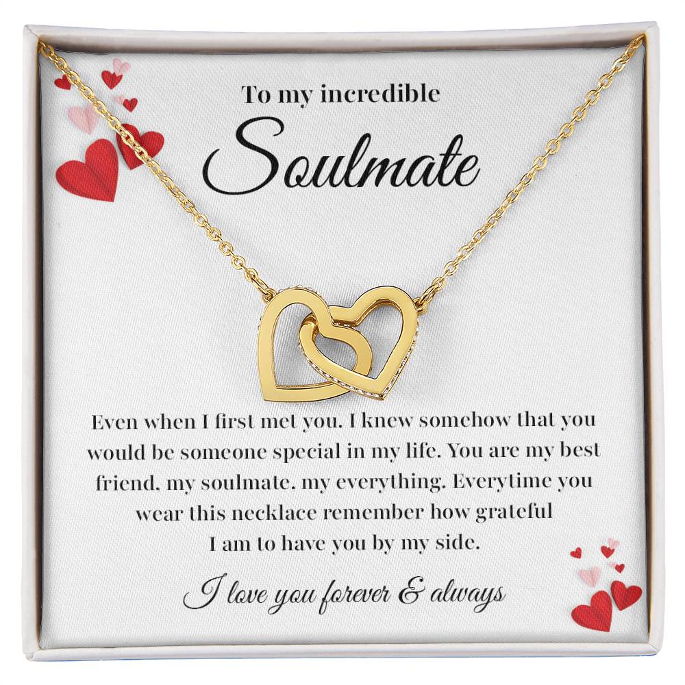 Soulmate Necklace Gift with Card and Gift Box